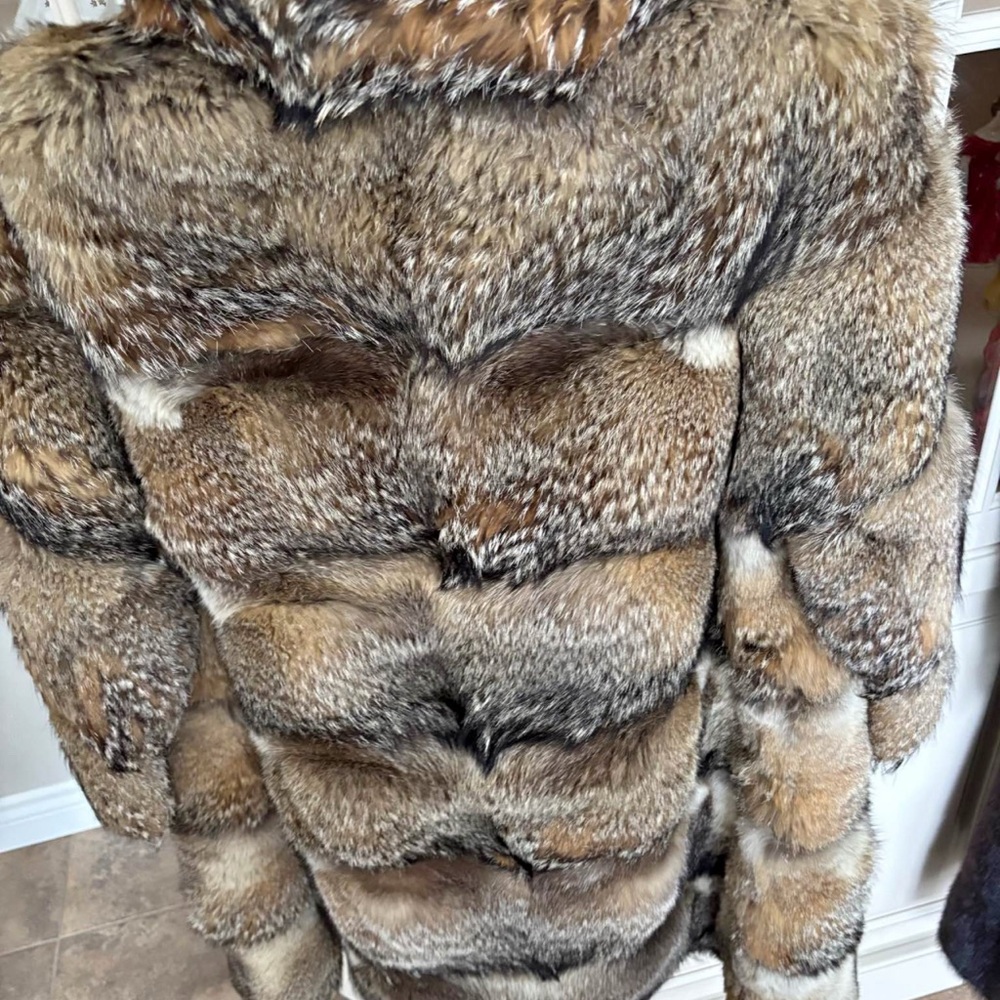 The Vintage Shop Brown Fur Leather Jacket